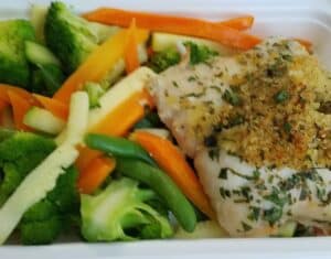 fish and vegetables