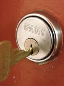 key in lock