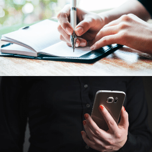 food journal vs app