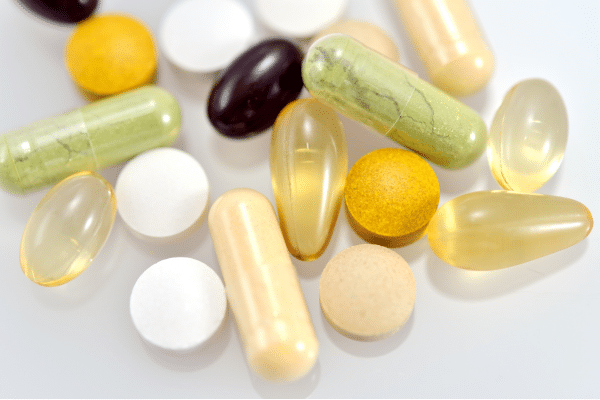 Assorted vitamins and supplements for supporting healthy aging and nutritional needs in older adults