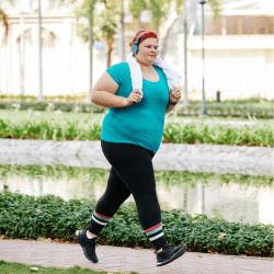 pcos woman running