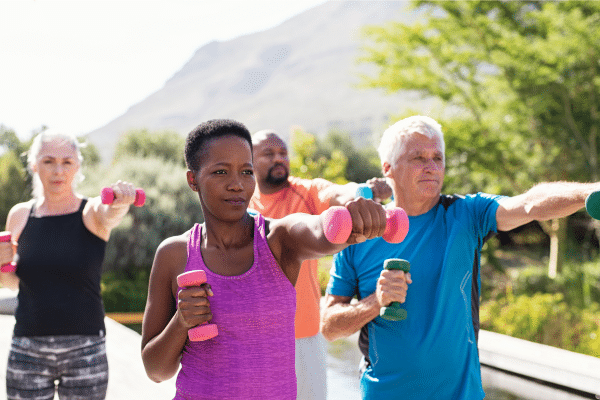 Group strength training exercise supporting improved insulin sensitivity
